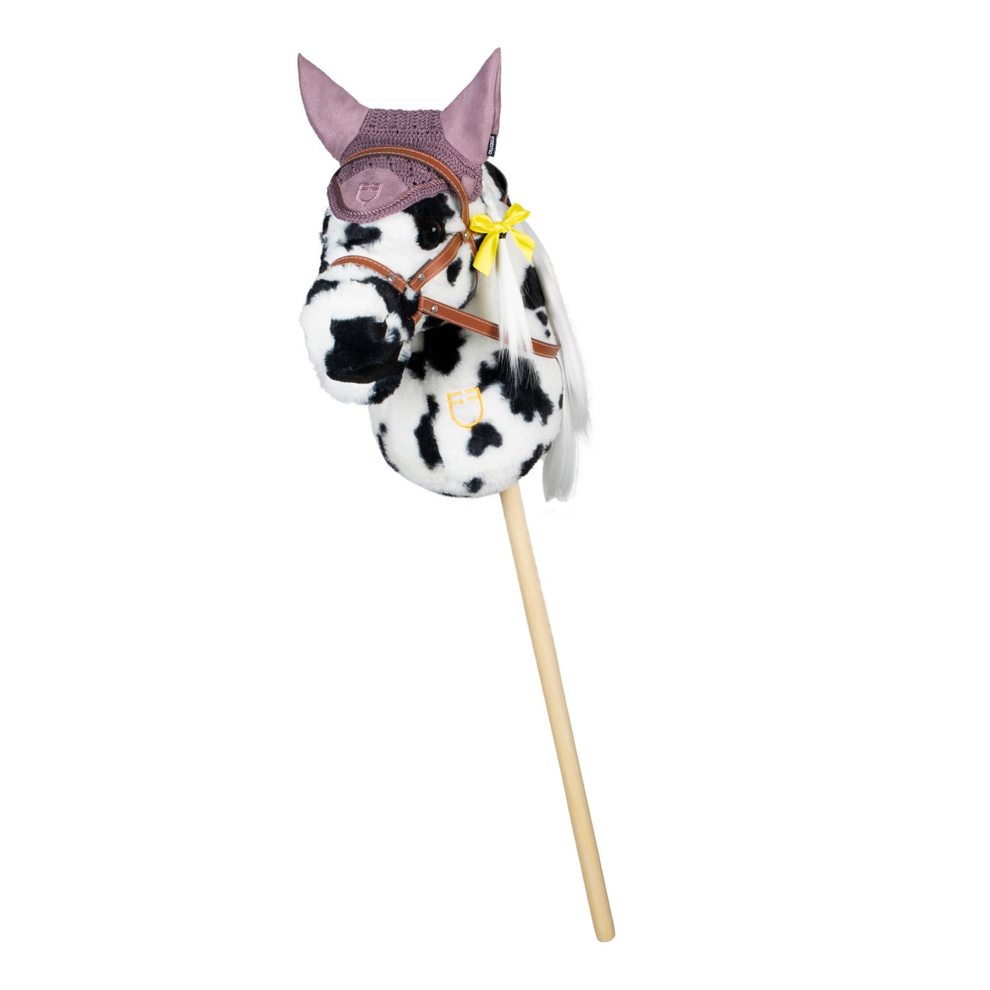 Caperuza antimoscas para caballos de juguete Equestro - Dark Graysh Pink