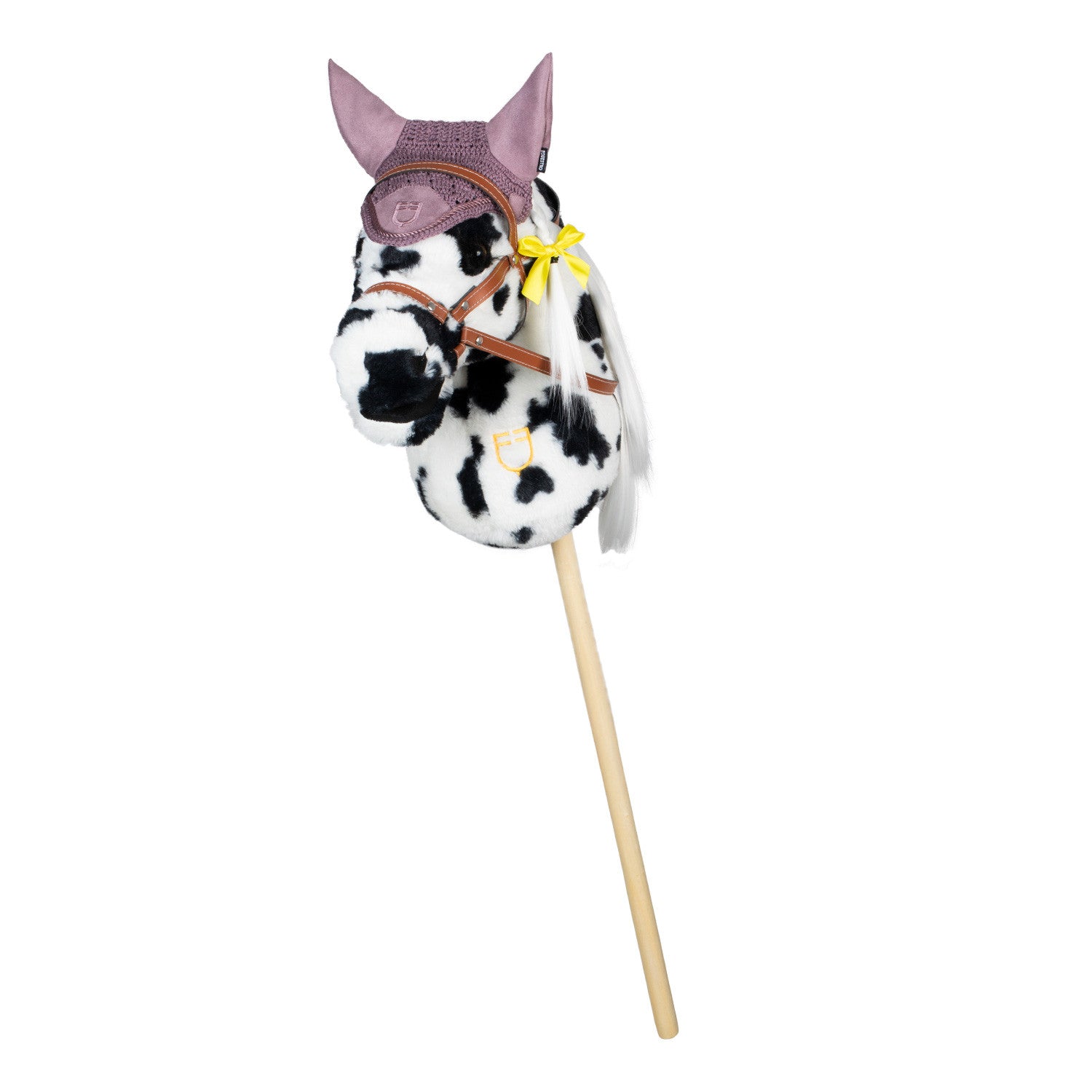 Caperuza antimoscas para caballos de juguete Equestro - Dark Graysh Pink