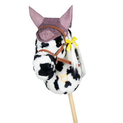 Caperuza antimoscas para caballos de juguete Equestro - Dark Graysh Pink