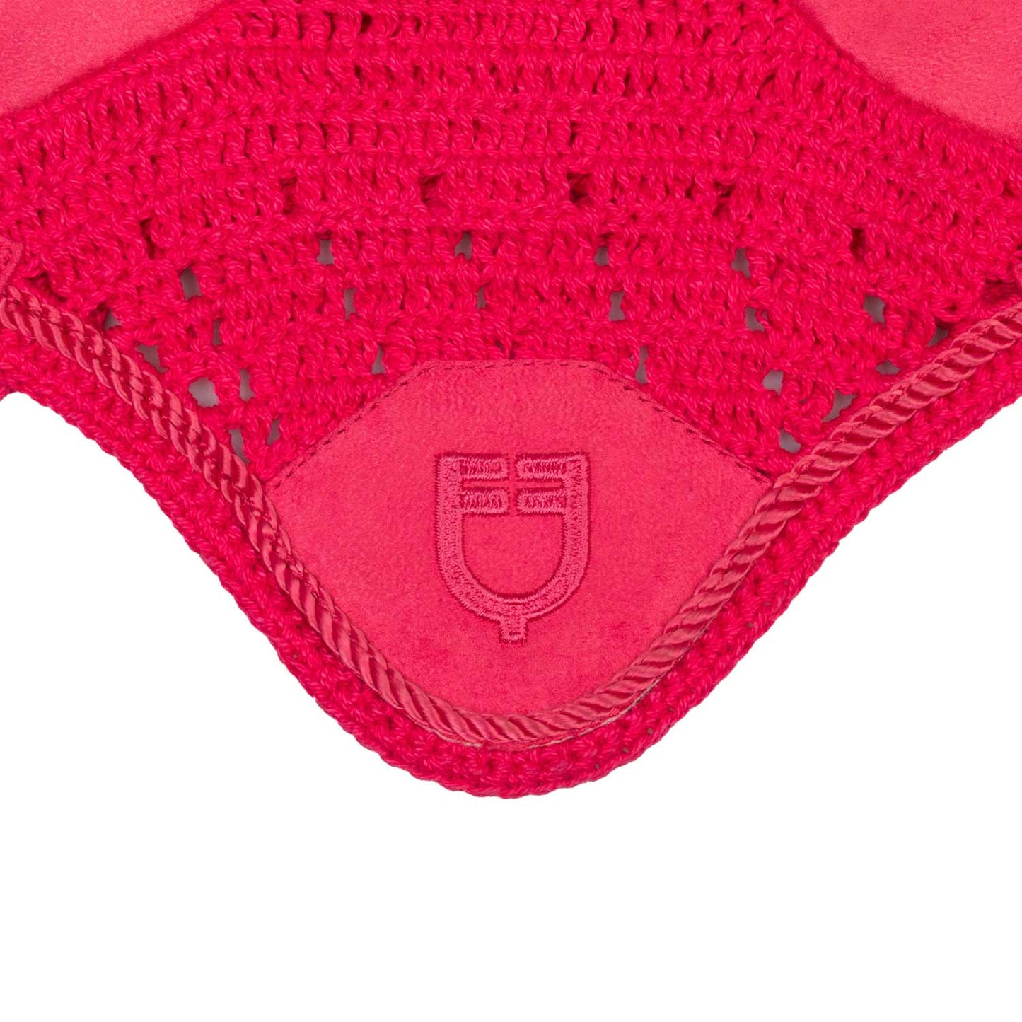 Caperuza antimoscas para caballos de juguete Equestro - Fucsia