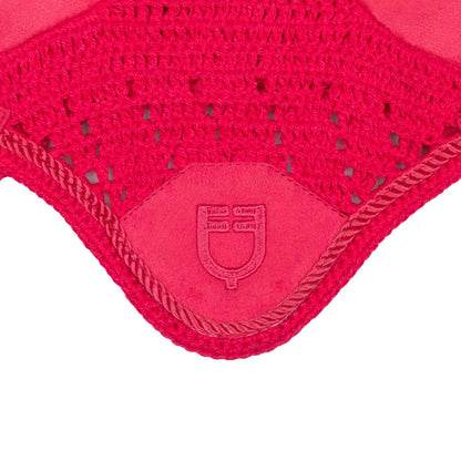 Caperuza antimoscas para caballos de juguete Equestro - Fucsia
