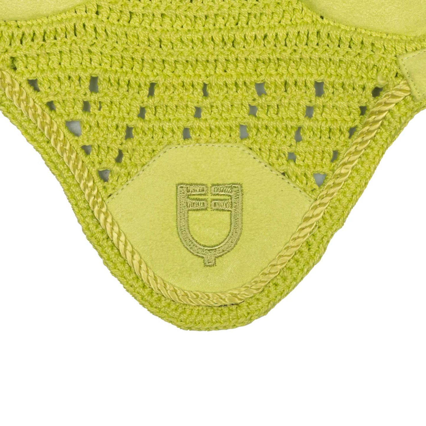 Caperuza antimoscas para caballos de juguete Equestro - Lime