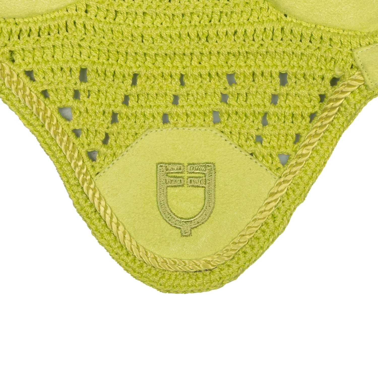 Caperuza antimoscas para caballos de juguete Equestro - Lime