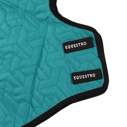 Alfombra de caballito de madera Equestro - Dark Cyan