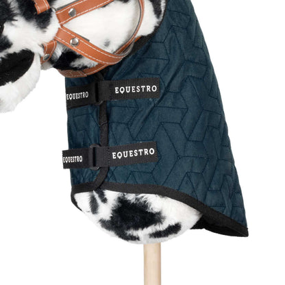 Alfombra de caballito de madera Equestro - Azul marino