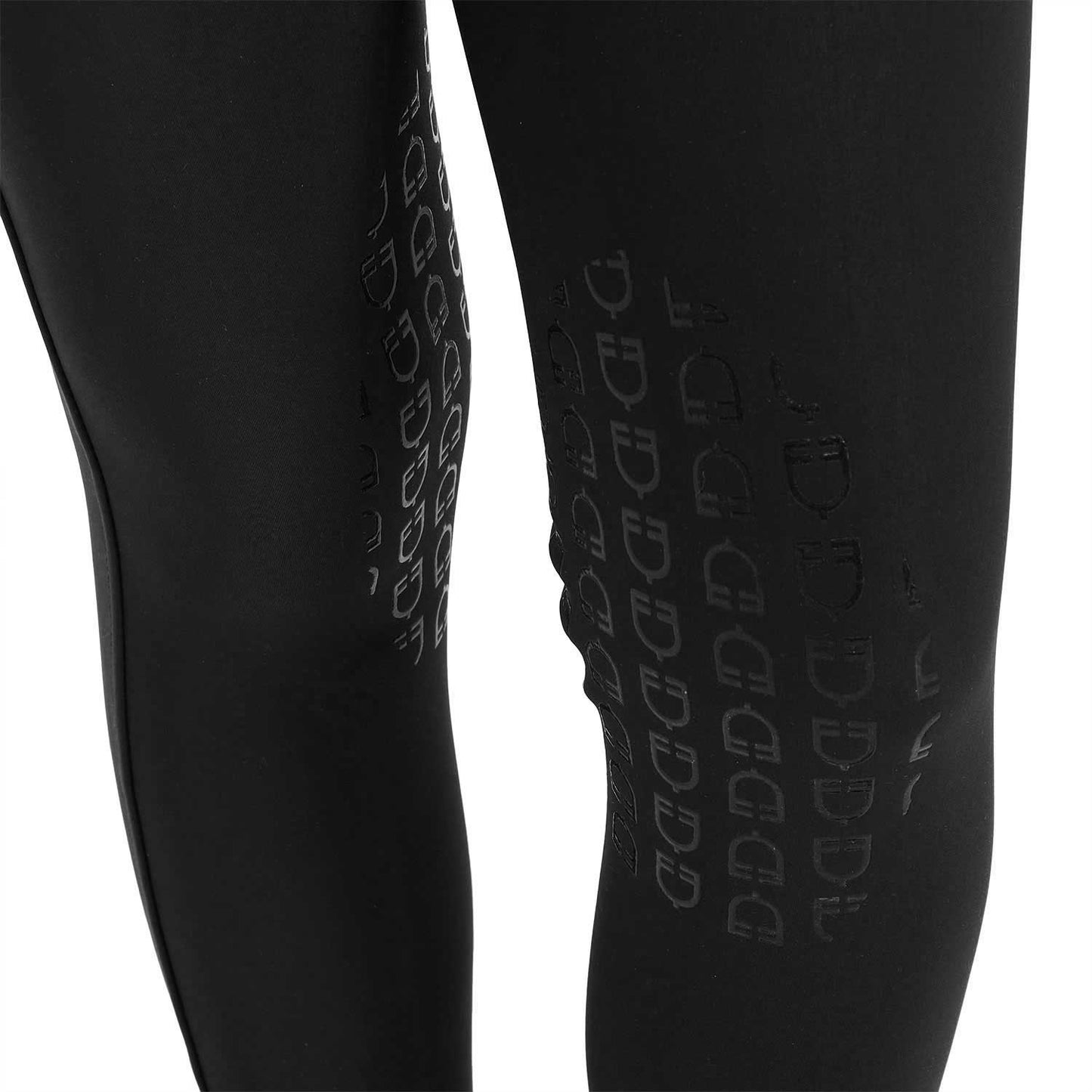 Pantalones unisex infantiles slim fit Equestro - Negro
