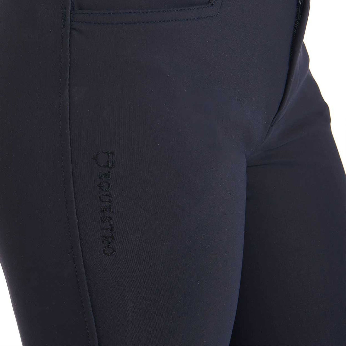 Pantalones unisex infantiles slim fit Equestro - Azul marino