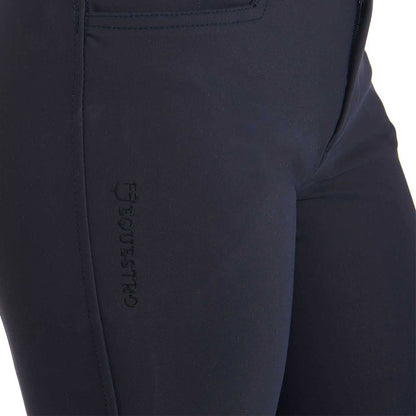 Pantalones unisex infantiles slim fit Equestro - Azul marino