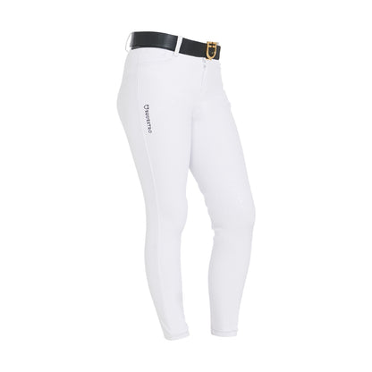 Pantalones unisex infantiles slim fit Equestro - Blanco