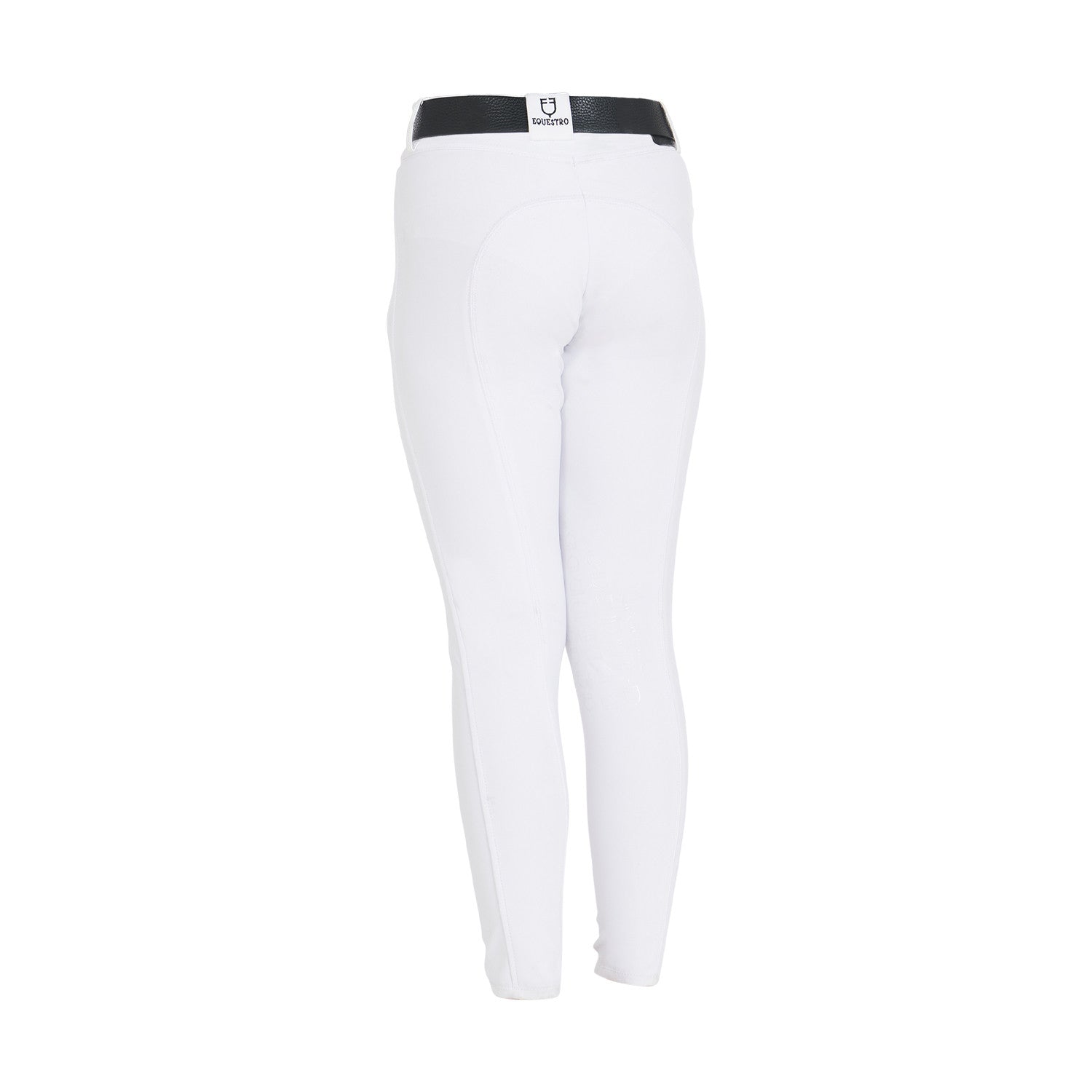 Pantalones unisex infantiles slim fit Equestro - Blanco