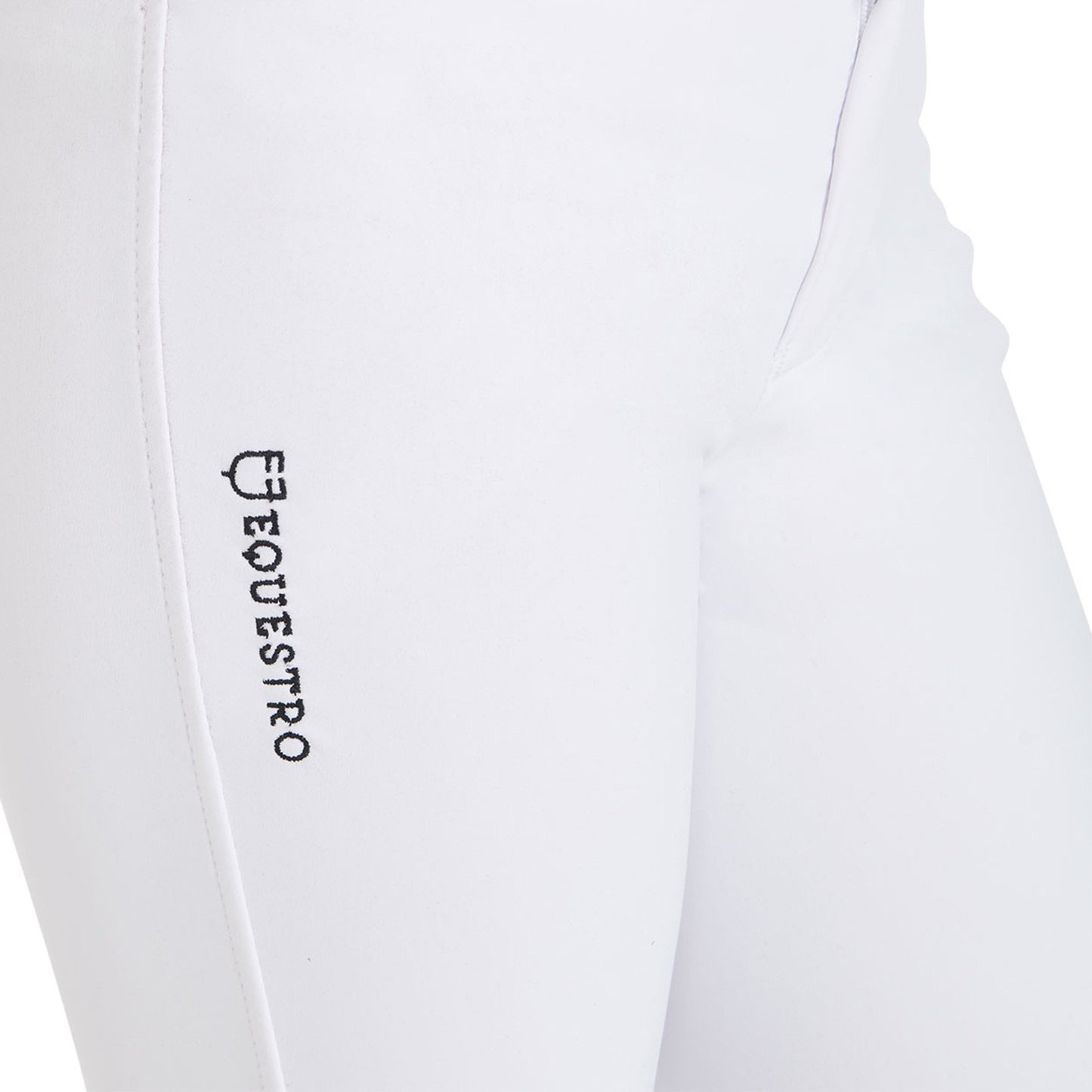 Pantalones unisex infantiles slim fit Equestro - Blanco
