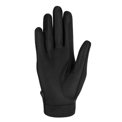 Guantes infantiles de tejido técnico Equestro - Negro