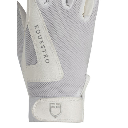 Guantes infantiles de tejido técnico Equestro - Blanco