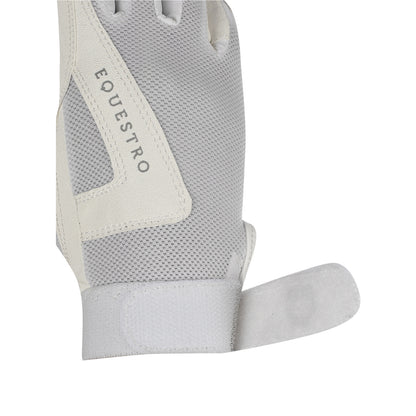 Guantes infantiles de tejido técnico Equestro - Blanco