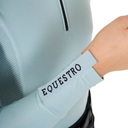 Capa base de niña de manga larga para entrenamiento Equestro - Grey Mist