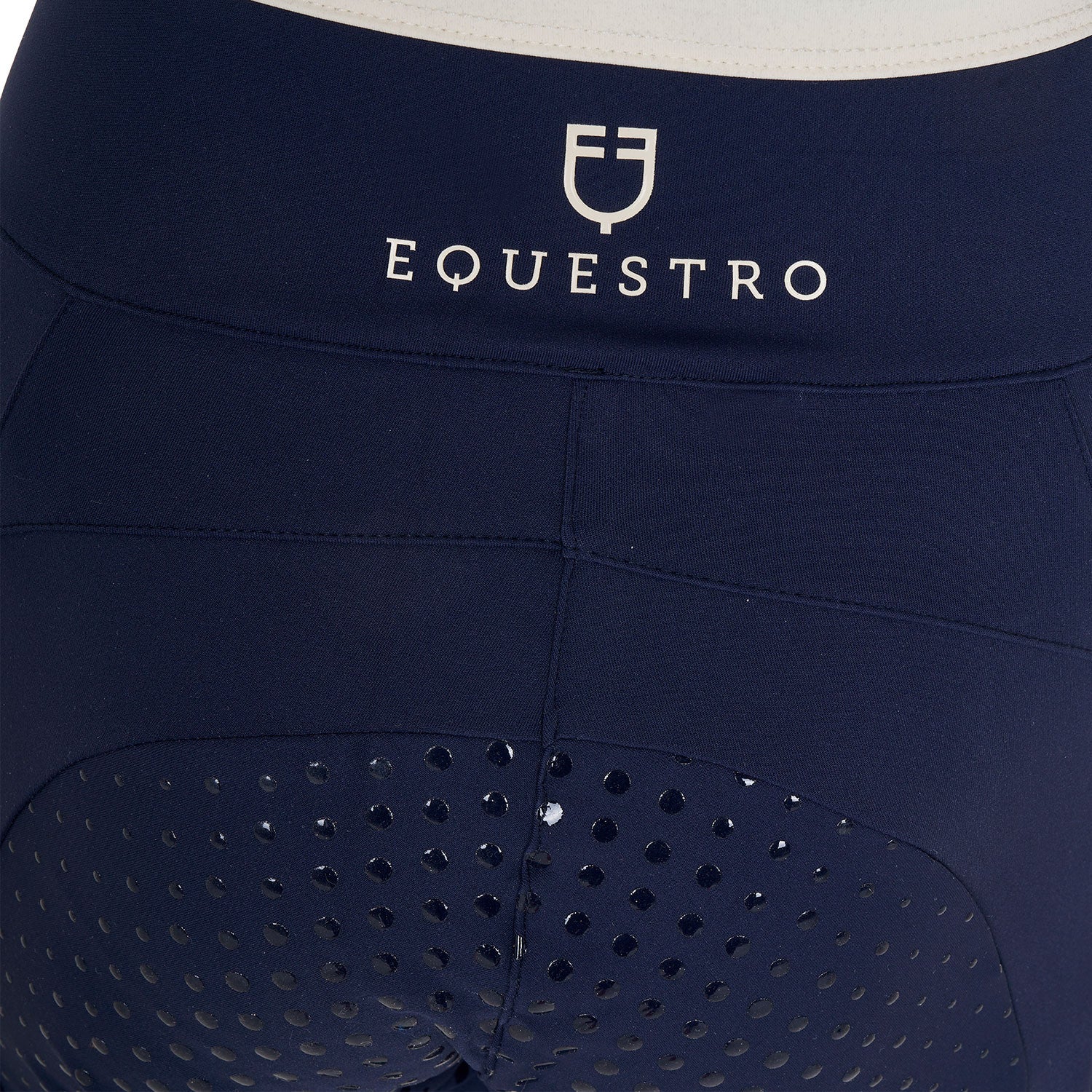 Leggings para niña con decoraciones perforadas Equestro - Navy Blazer