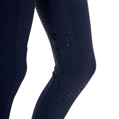 Leggings para niña con decoraciones perforadas Equestro - Navy Blazer
