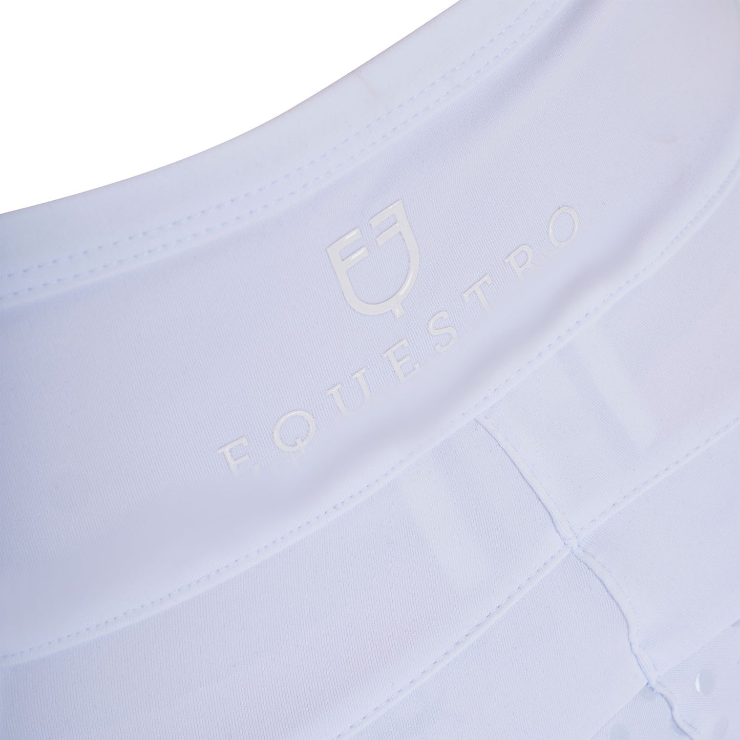 Leggings para niña con decoraciones perforadas Equestro - Blanco