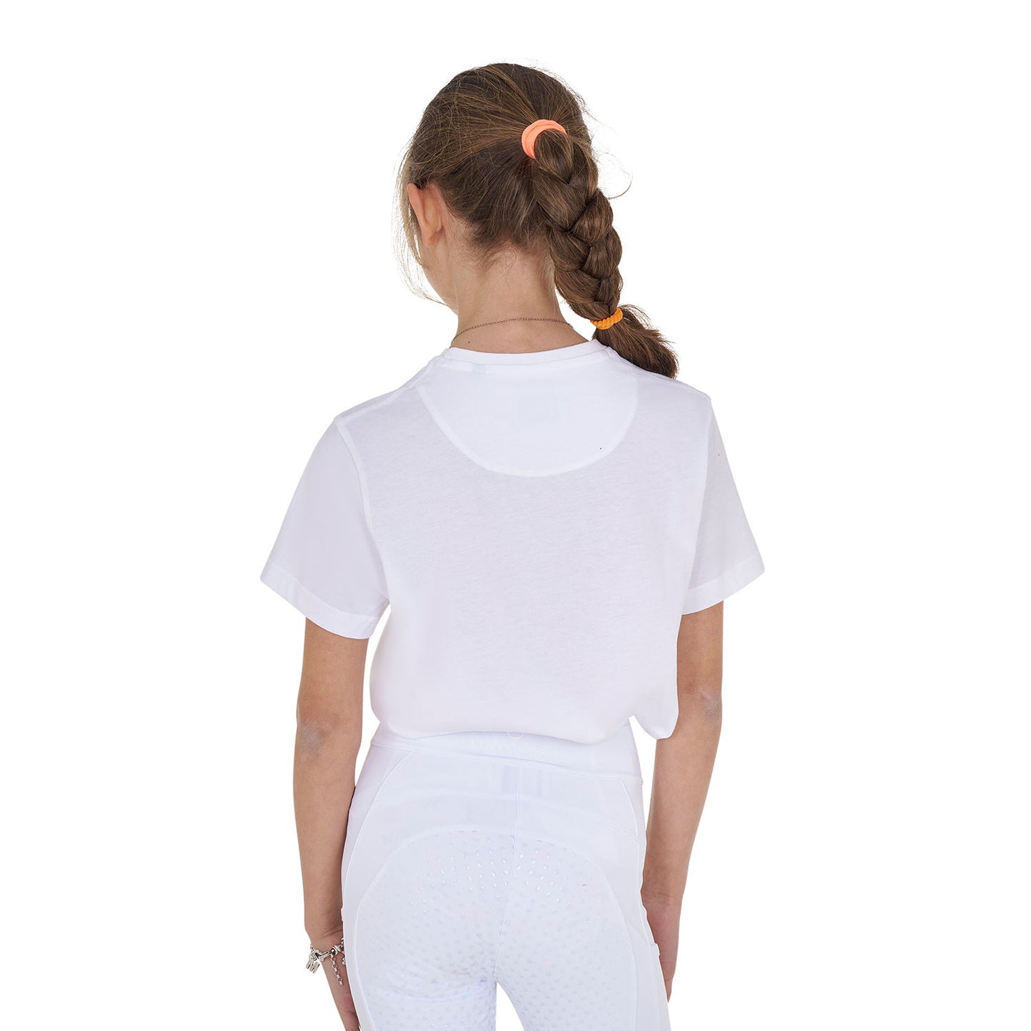 Camiseta niña Horse Club de algodón Equestro - Blanco