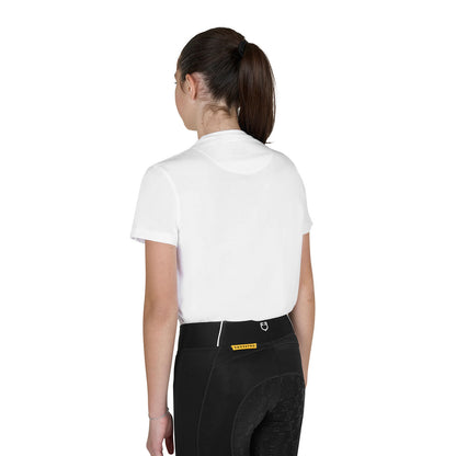 Camiseta de algodón para niña "Sí, niña, tú puedes" Equestro - Blanco