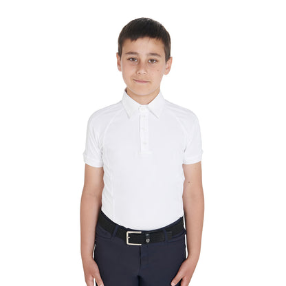 Polo infantil de concurso slim fit cuatro botones Equestro