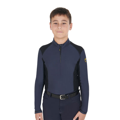 Capa base infantil de entrenamiento en tejido técnico Equestro