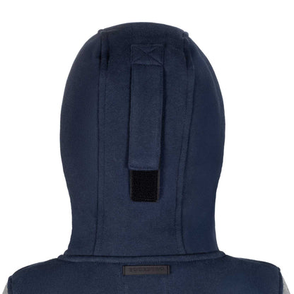 Sudadera con cremallera completa de invierno para niño Equestro - Navy Blazer (19-3923)/Grey Melange