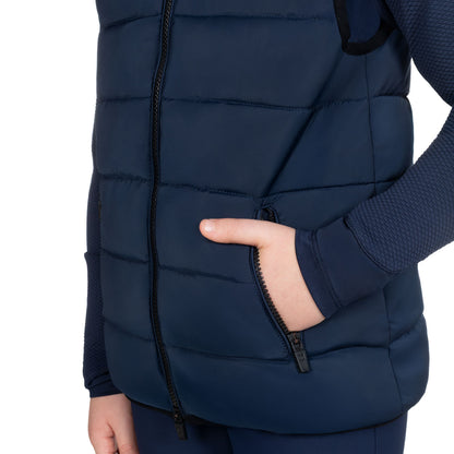 Chaleco de nailon para niño Equestro - Navy Blazer