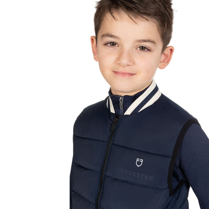 Chaleco de nailon para niño Equestro - Navy Blazer
