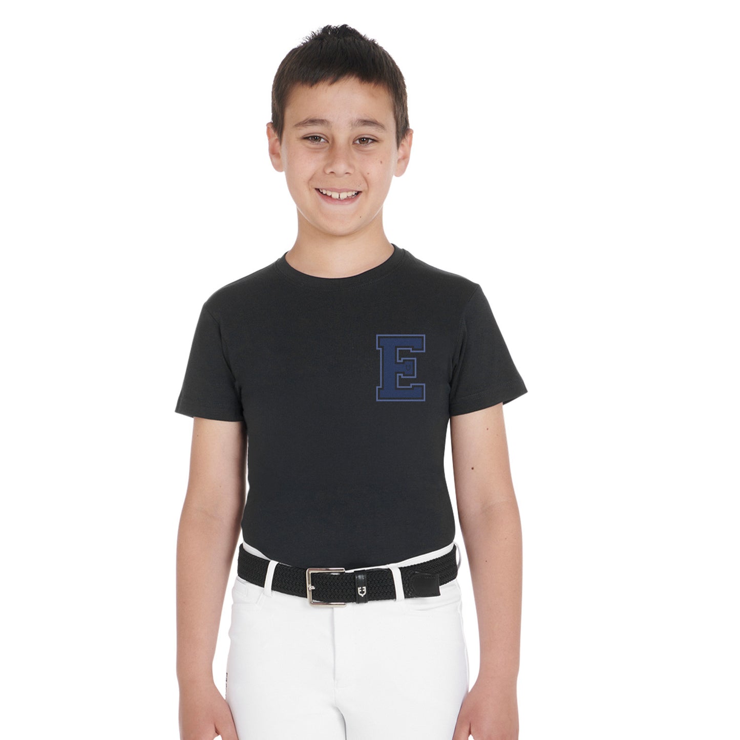 Camiseta de algodón con monograma Equestro para niño