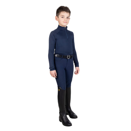 Capa base de tejido técnico para niños Equestro - Navy Blazer (19-3923)/Navy Blazer