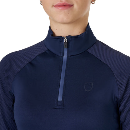 Capa base de tejido técnico para niños Equestro - Navy Blazer (19-3923)/Navy Blazer