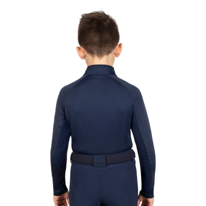 Capa base de tejido técnico para niños Equestro - Navy Blazer (19-3923)/Navy Blazer