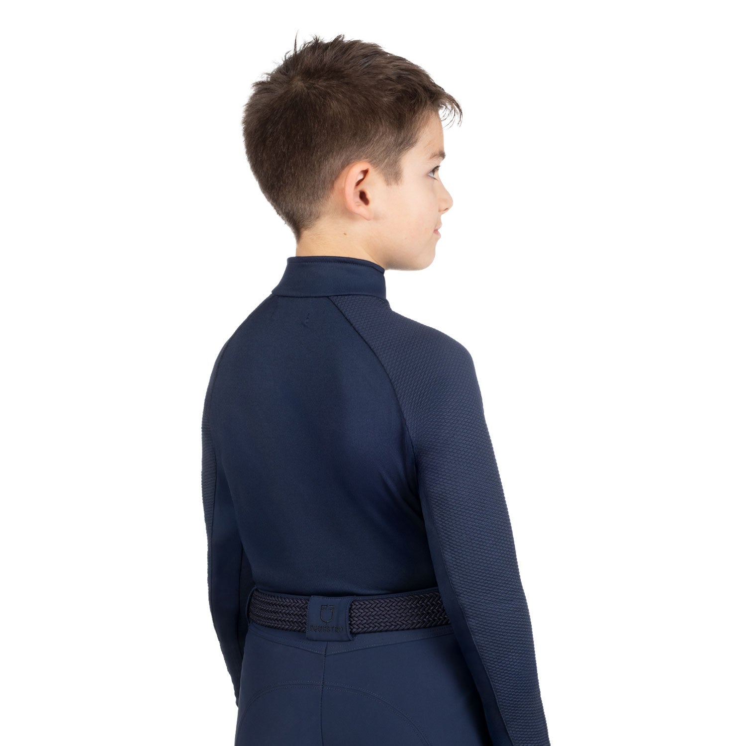 Capa base de tejido técnico para niños Equestro - Navy Blazer (19-3923)/Navy Blazer