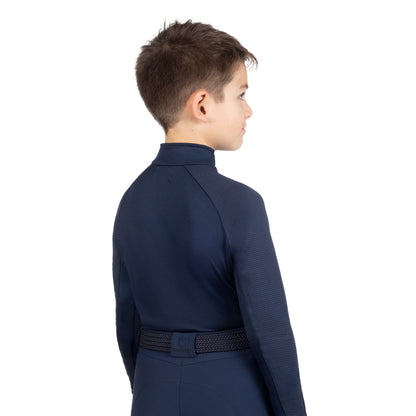 Capa base de tejido técnico para niños Equestro - Navy Blazer (19-3923)/Navy Blazer
