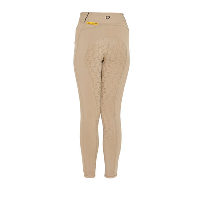 Leggings niña slim fit grip con logo Equestro - Incense