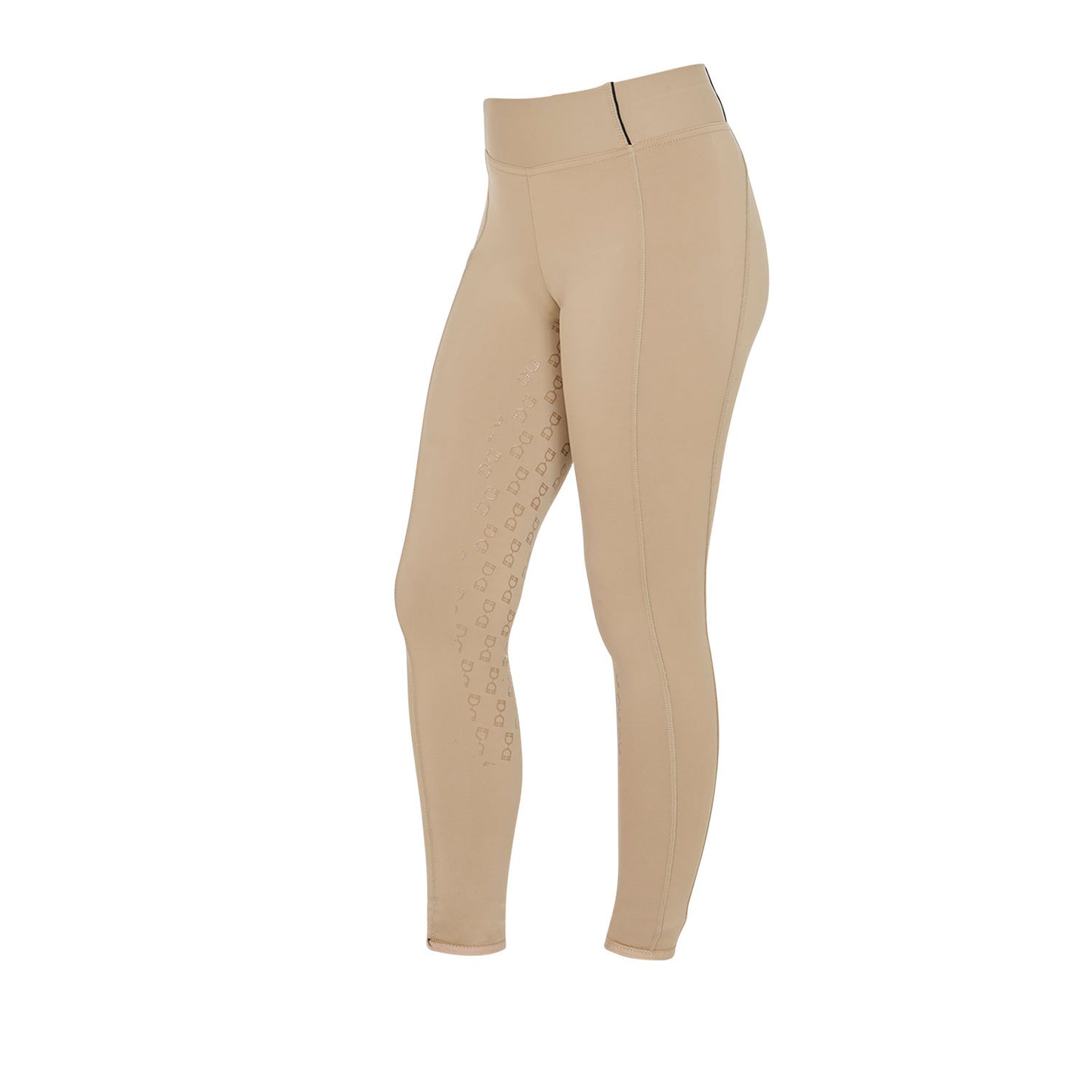 Leggings niña slim fit grip con logo Equestro - Incense