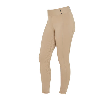 Leggings niña slim fit grip con logo Equestro - Incense