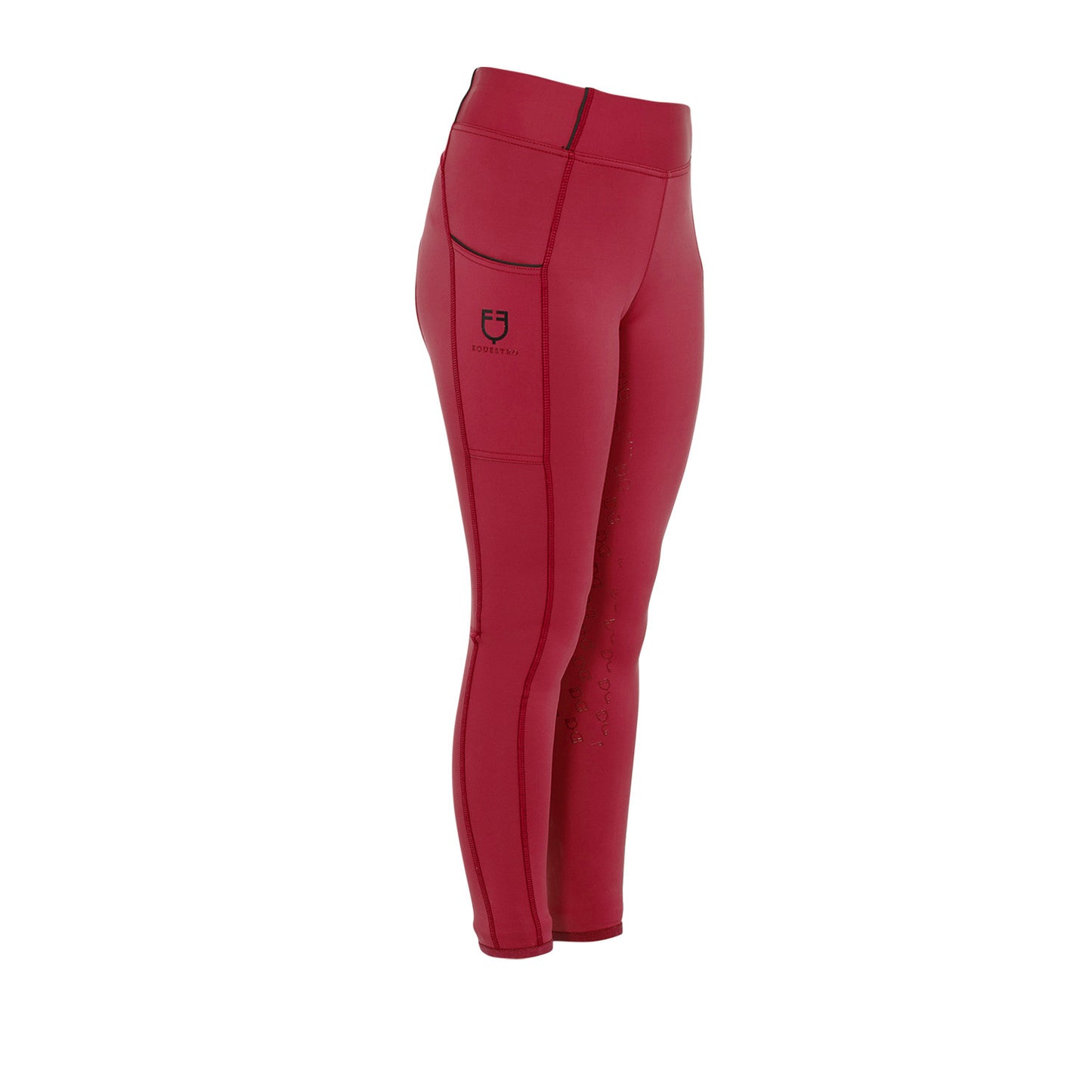 Leggings niña slim fit grip con logo Equestro