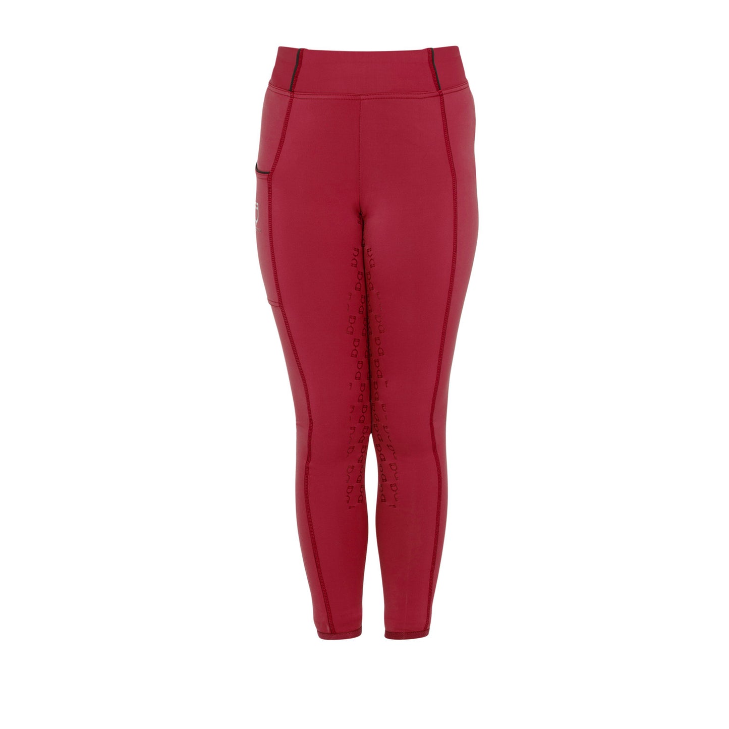 Leggings niña slim fit grip con logo Equestro - Scooter