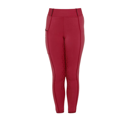 Leggings niña slim fit grip con logo Equestro - Scooter