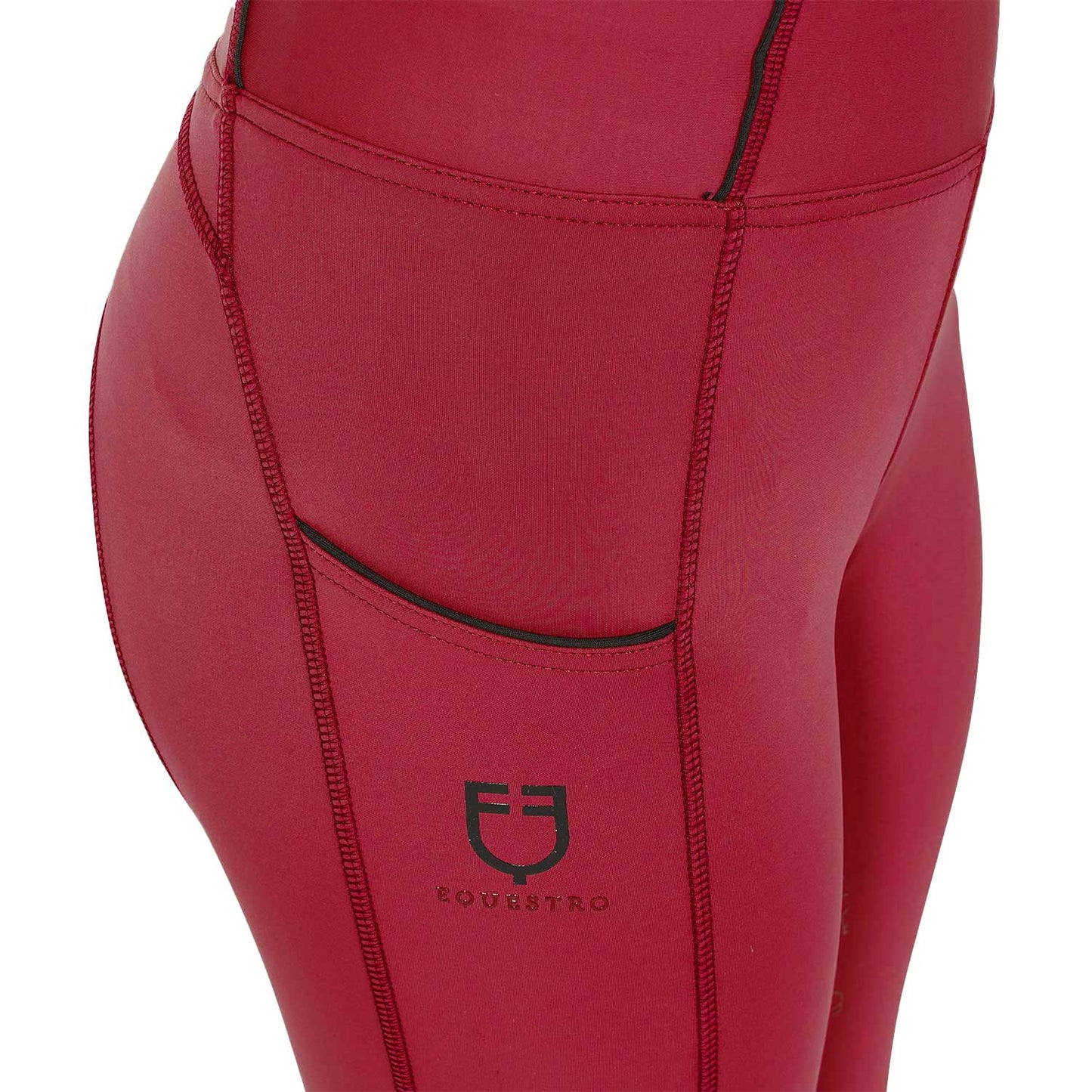 Leggings niña slim fit grip con logo Equestro - Scooter