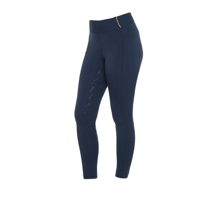 Leggings niña slim fit grip con logo Equestro - Navy Blazer