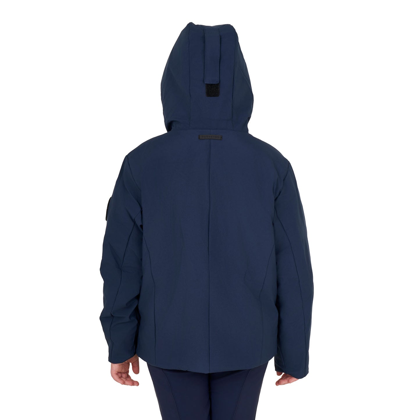 Chaqueta infantil unisex impermeable y cortaviento de nailon Equestro - Navy Blazer
