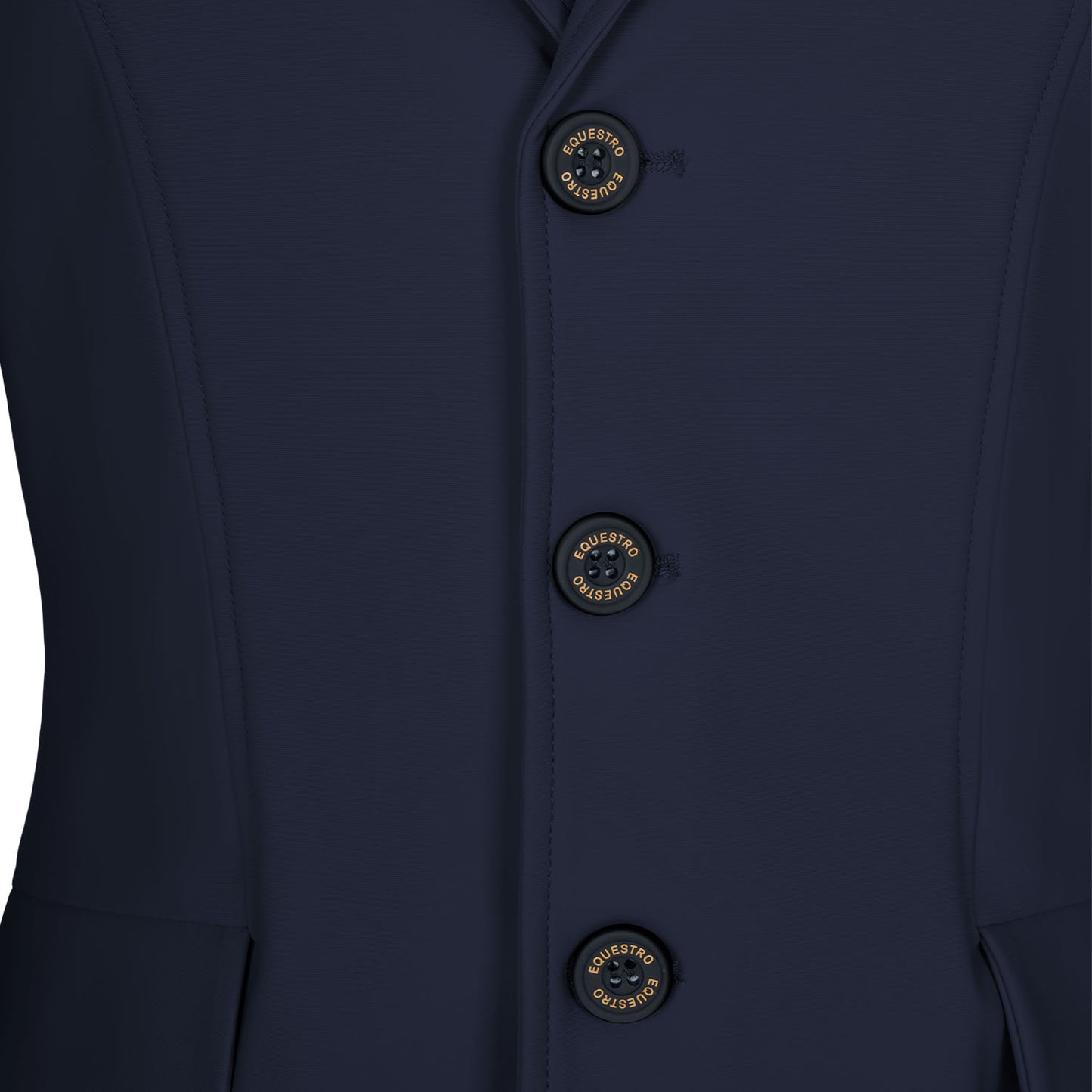 Chaqueta infantil de concurso slim fit tres botones Equestro - Navy Blazer