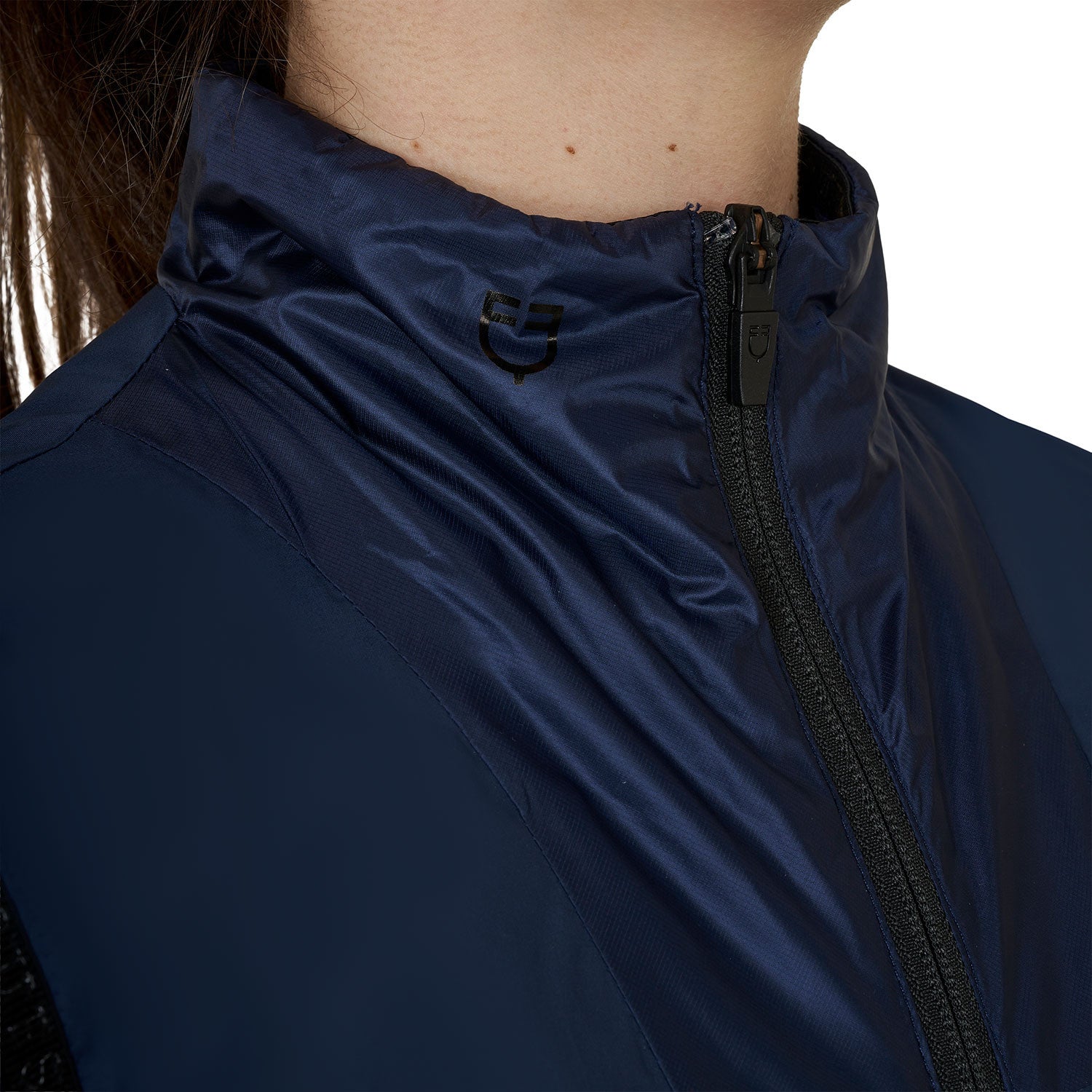 Chaleco sin mangas para niños unisex línea plegable Equestro - Navy Blazer