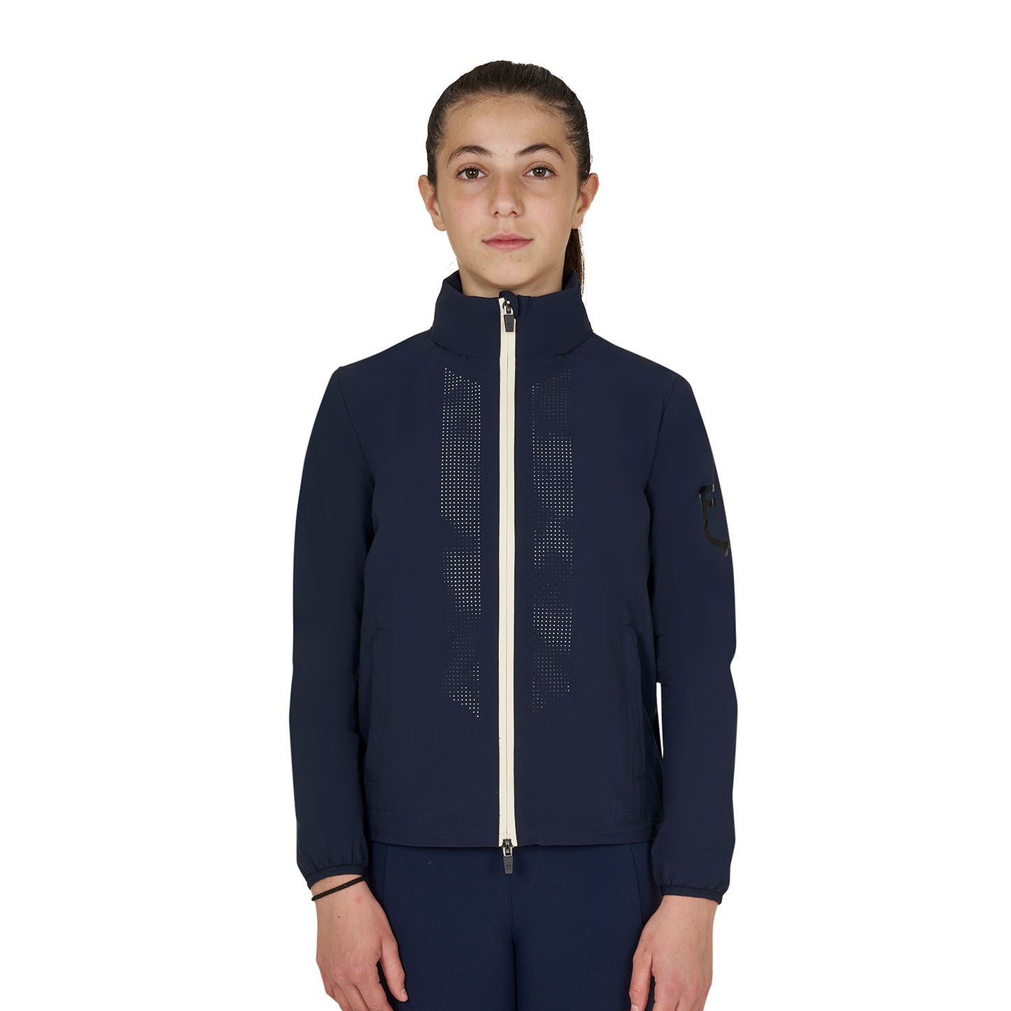 Softshell unisex para niños con logo en la espalda Equestro
