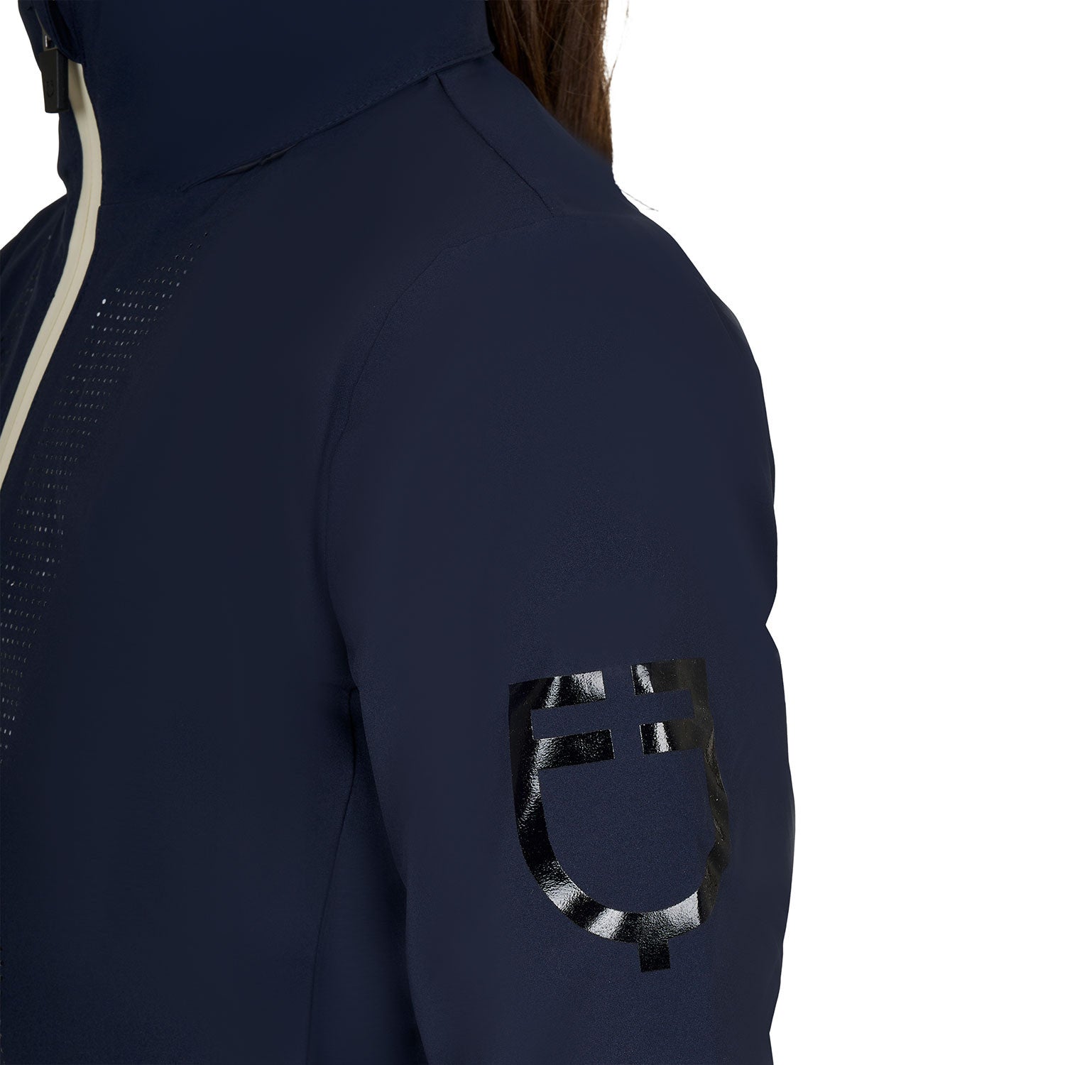 Softshell unisex para niños con logo en la espalda Equestro - Navy Blazer