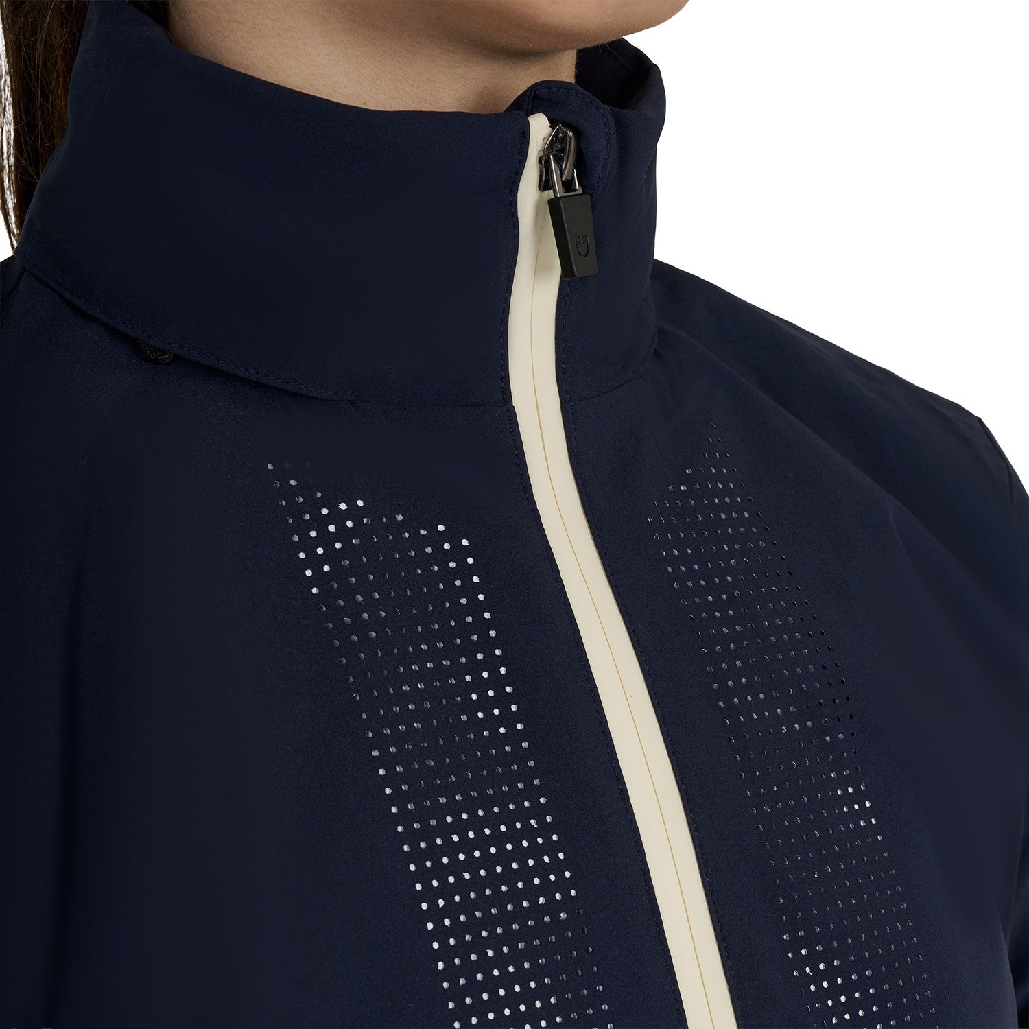 Softshell unisex para niños con logo en la espalda Equestro - Navy Blazer