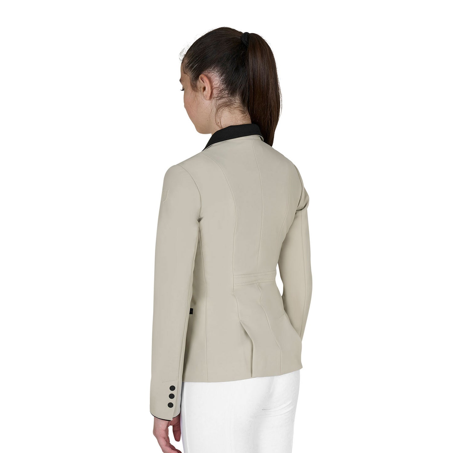 Chaqueta infantil unisex concurso cremallera y botones Equestro - Oxford Tan